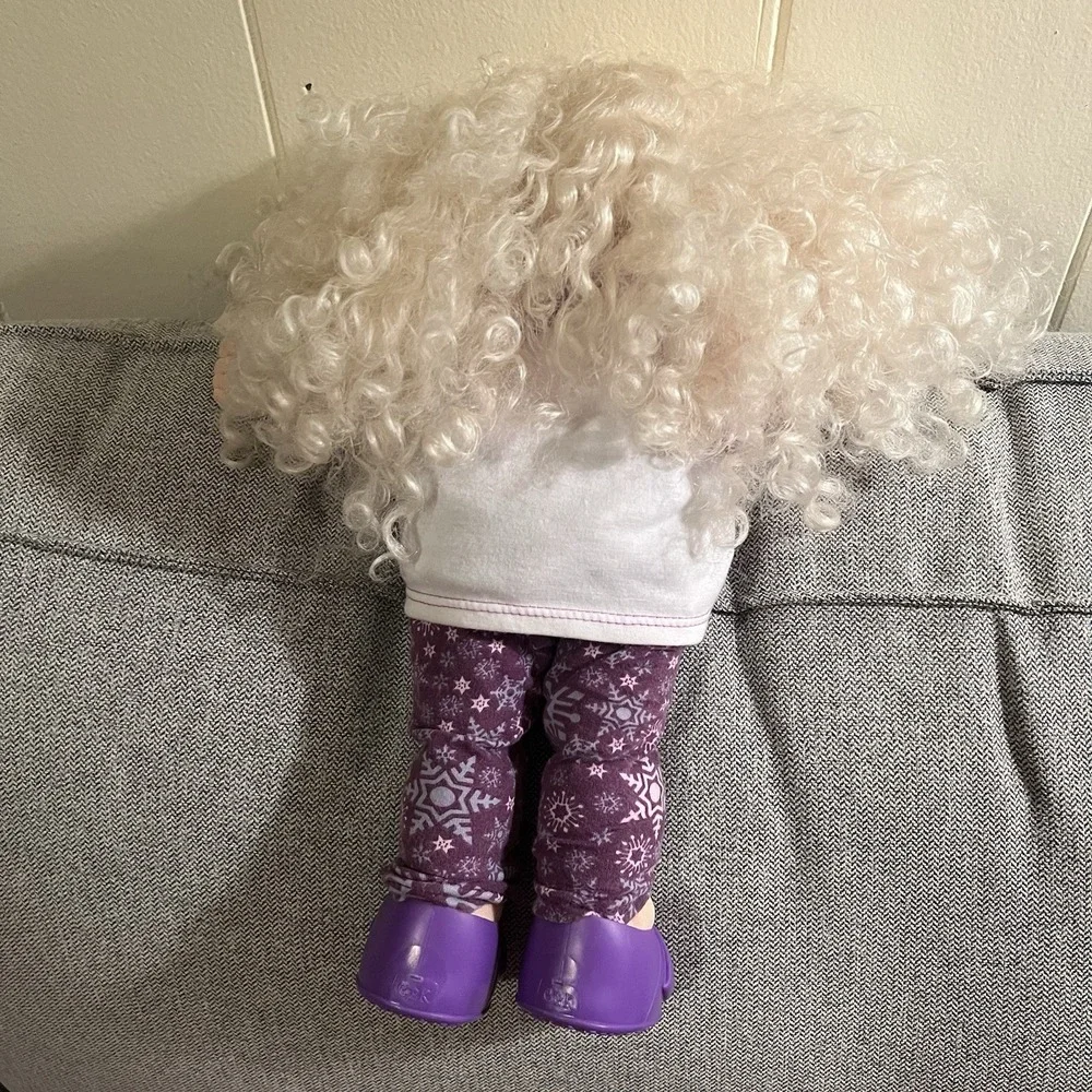 2012 Cabbage Patch Kids Doll Blonde Curly Hair Brown Eyes BFF Outfit Shoes CPK